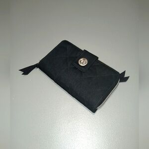 Vera Bradley Black Quiltef Wallet